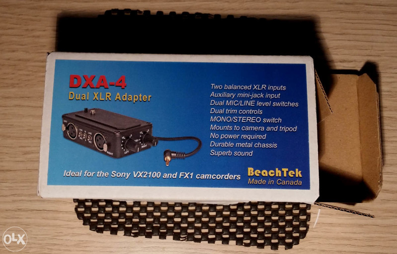 Beachtek DXA 4 - XLR adapter za mikrofon na DSLR