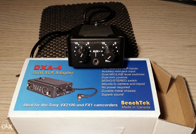 Beachtek DXA 4 - XLR adapter za mikrofon na DSLR