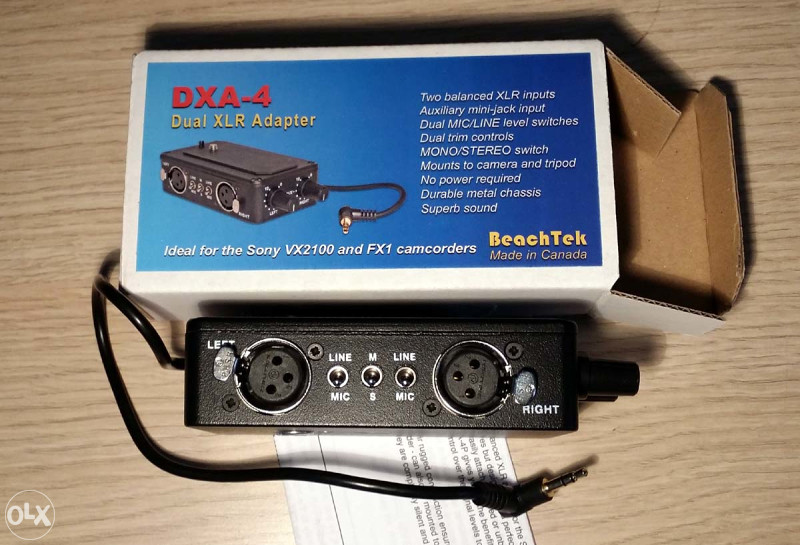 Beachtek DXA 4 - XLR adapter za mikrofon na DSLR
