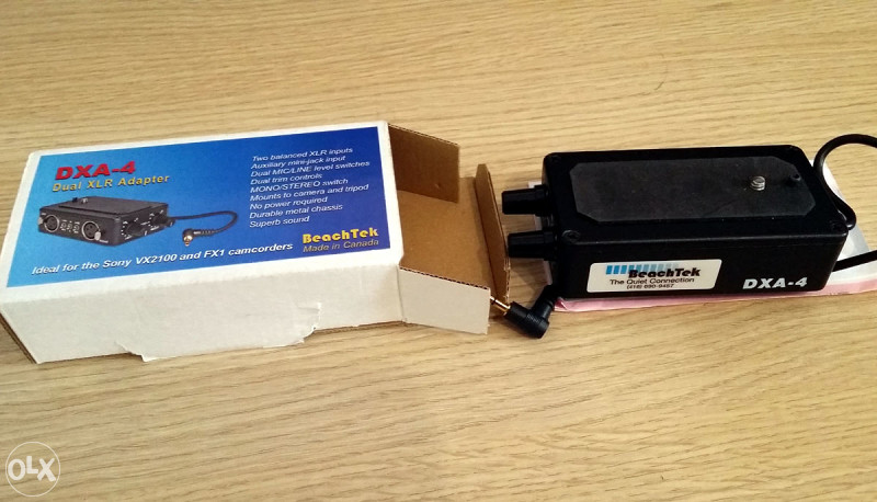Beachtek DXA 4 - XLR adapter za mikrofon na DSLR