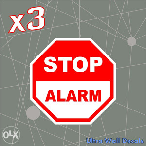 Auto naljepnice /za kucu STOP ALARM naljepnica stikeri