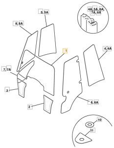JCB STAKLA KABINE