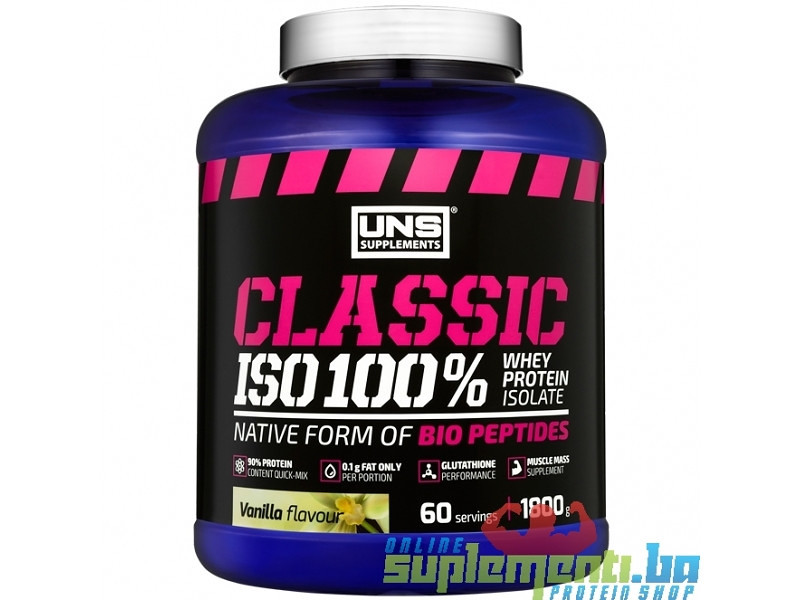 UNS CLASSIC ISO WHEY 100% (1,8kg) 60serv. VANILIJA