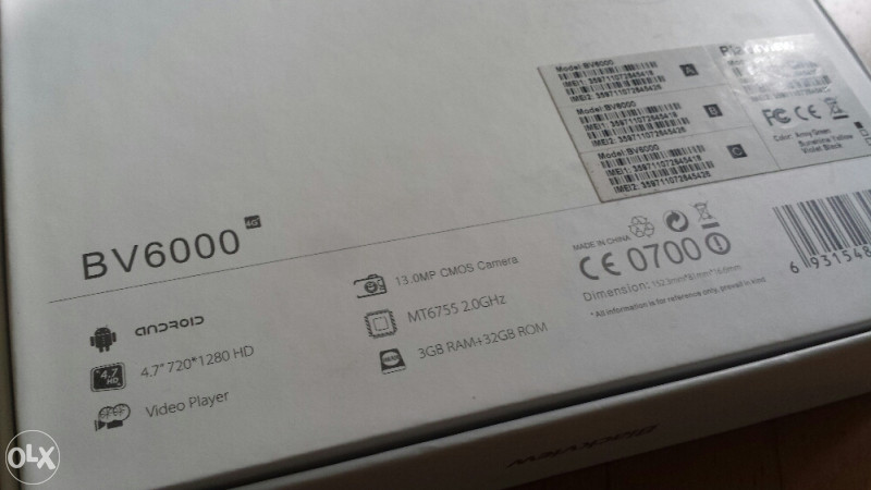 BLACKVIEW BV6000 (vodootporni telefon)