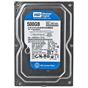 Hard disk / HDD 500 GB, SATA, WD Western Digital