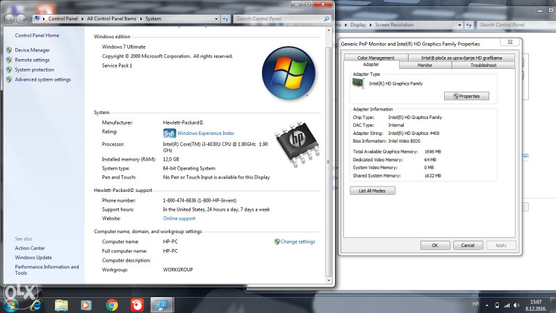HP 350 G2 i3 4th Gen