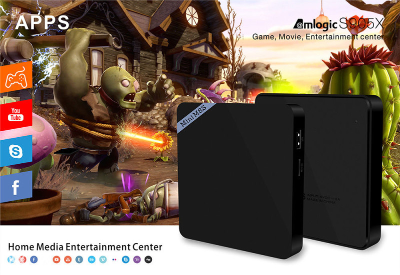 Android Tv Box Mini M8SII RAM 2GB+16GB Android 6.0,KODI