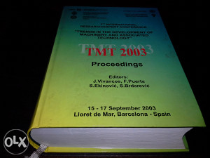 7th international research/expert conference TMT 2003