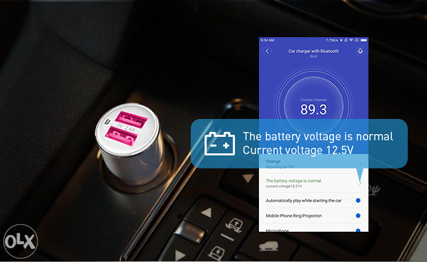 Gocomma RoidMi 2S FM Transmiter Bluetooth 4.2