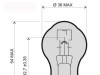 Sijalica za skutere 12V-35 35W
