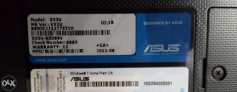 LAPTOP ASUS X53U AMD  u Mostar..nema profil