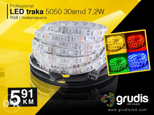 RGB LED traka 5050 30smd 7,2W NWP