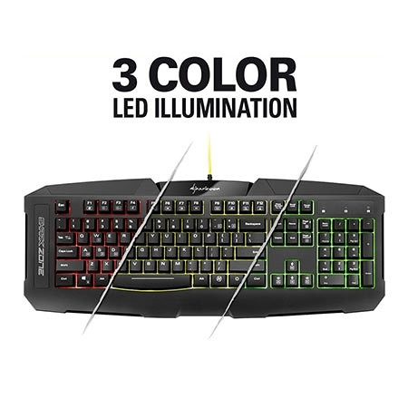 Tastatura + miš SHARKOON gaming Shark Zone GK15