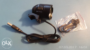 usb led lampa T6 za biciklo jaka 3 moda