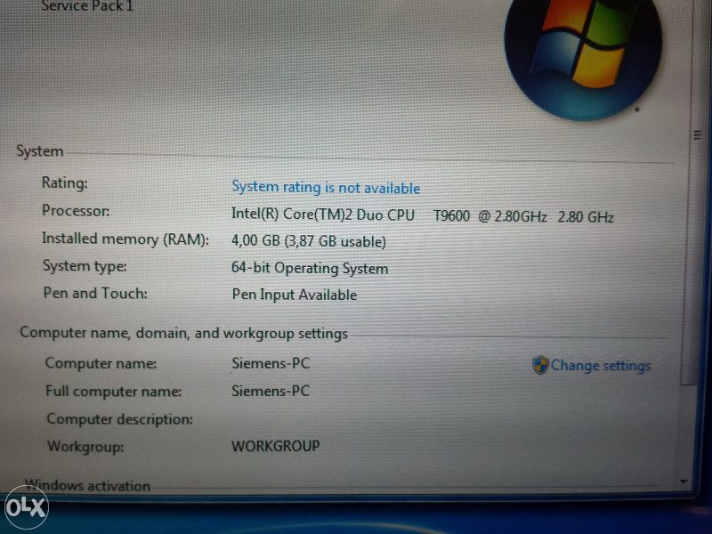 Laptop Fujitsu LifeBook T5010 (Multitouch)