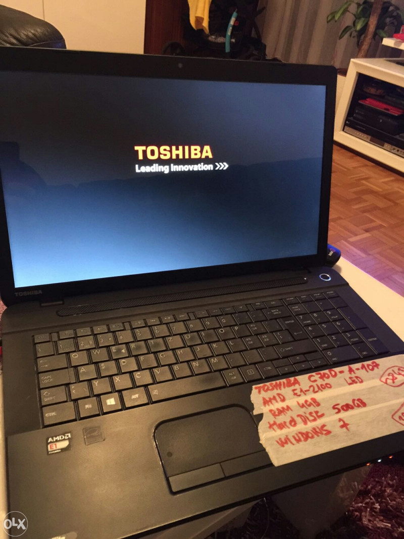 TOSHIBA Satellite C70D-A-107 E1-1200/4GB/500GB 17.3 - Laptopi - OLX.ba