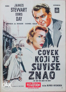 COVEK KOJI JE SUVISE ZNAO original kino plakat poster